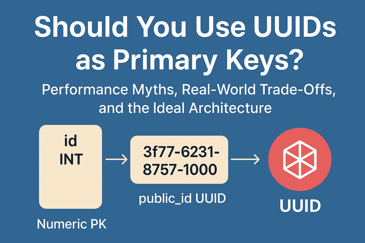 Should You Use UUIDs as Primary Keys? Performance Myths, Real-World Trade-Offs, and the Ideal Architecture
